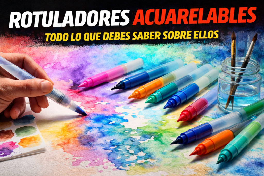 rotuladores acuarelables