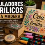 rotuladores acrilicos madera