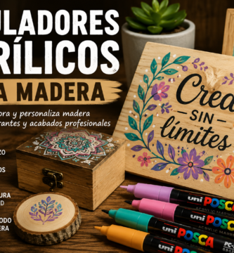 rotuladores acrilicos madera
