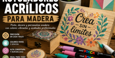 rotuladores acrilicos madera