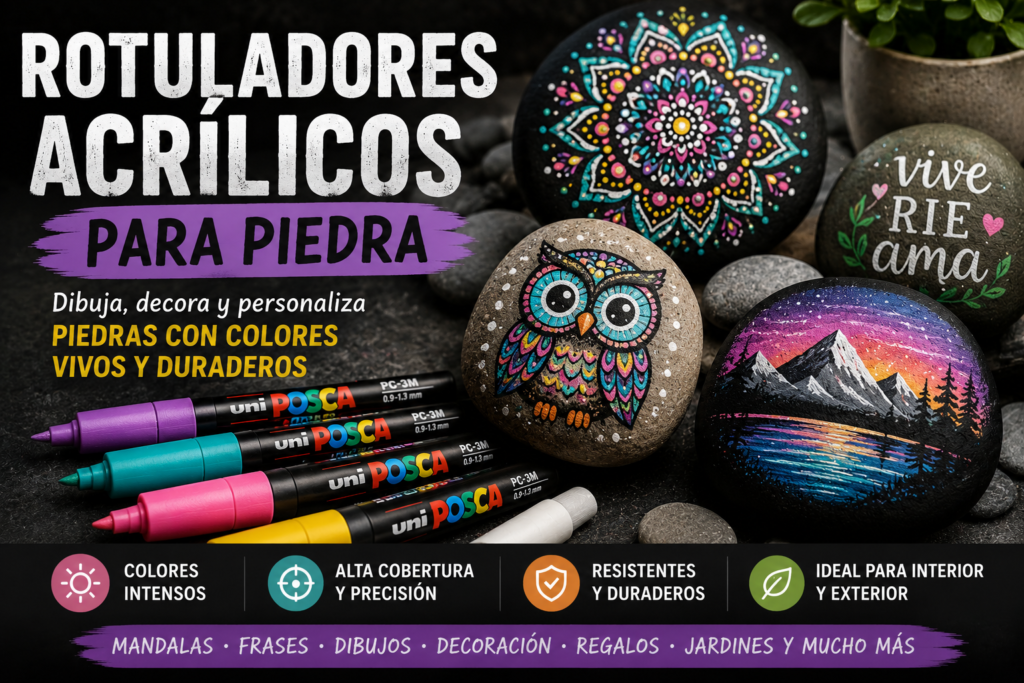 rotuladores acrilicos para piedras